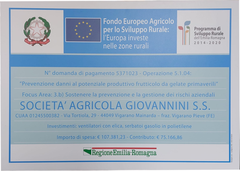 Fondo Europeo Agricolo per lo Sviluppo Rurale 2021
